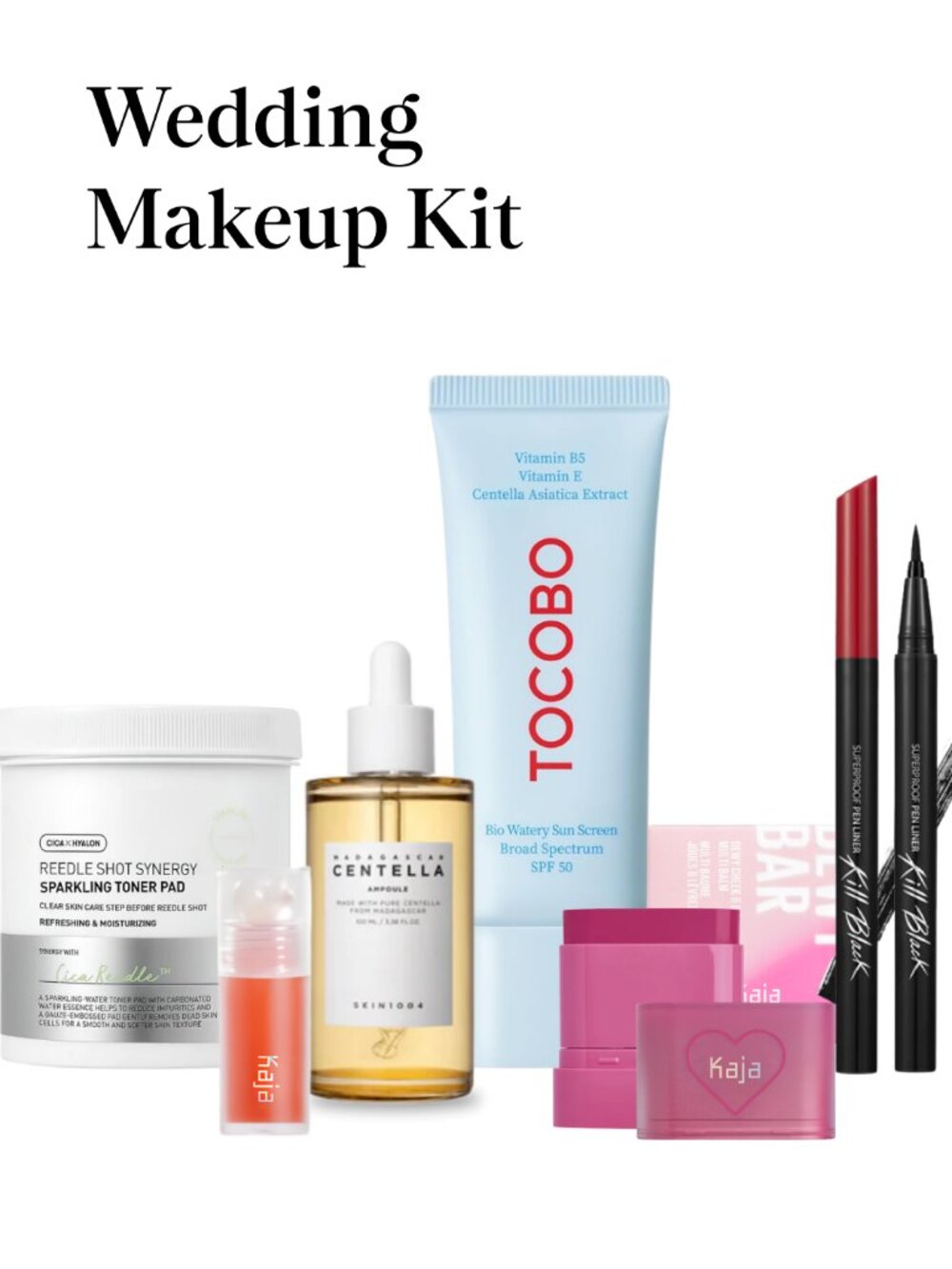 Wedding Guest Makeup & Glow Kit - Skin1004, Kaja, Tocobo